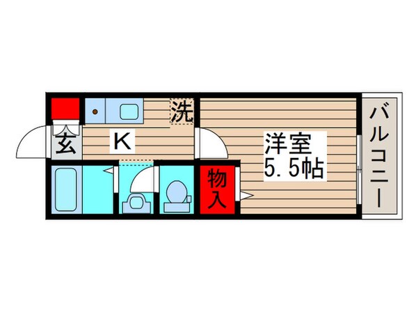 プレミアコート原木中山の物件間取画像